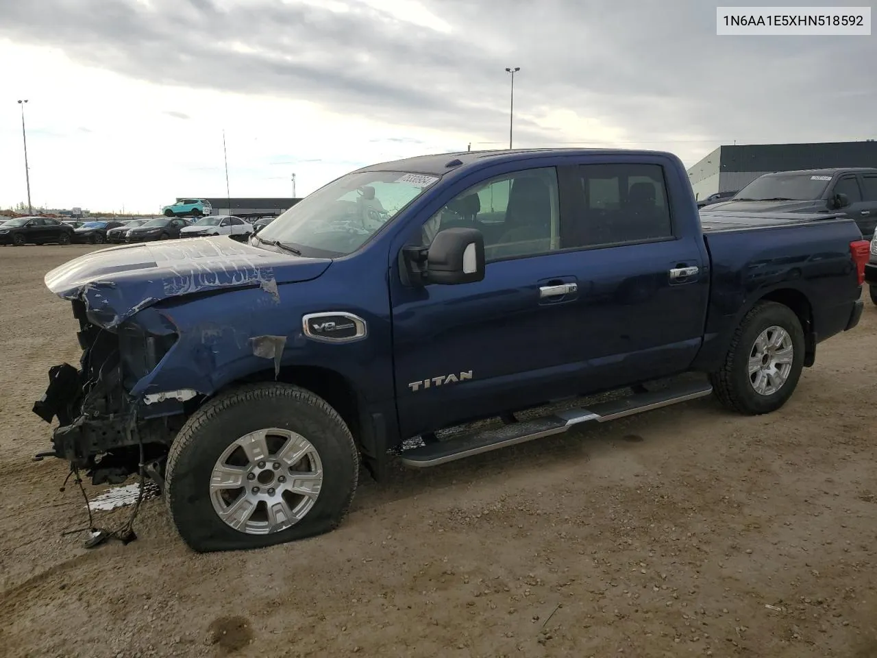 2017 Nissan Titan Sv VIN: 1N6AA1E5XHN518592 Lot: 75330954