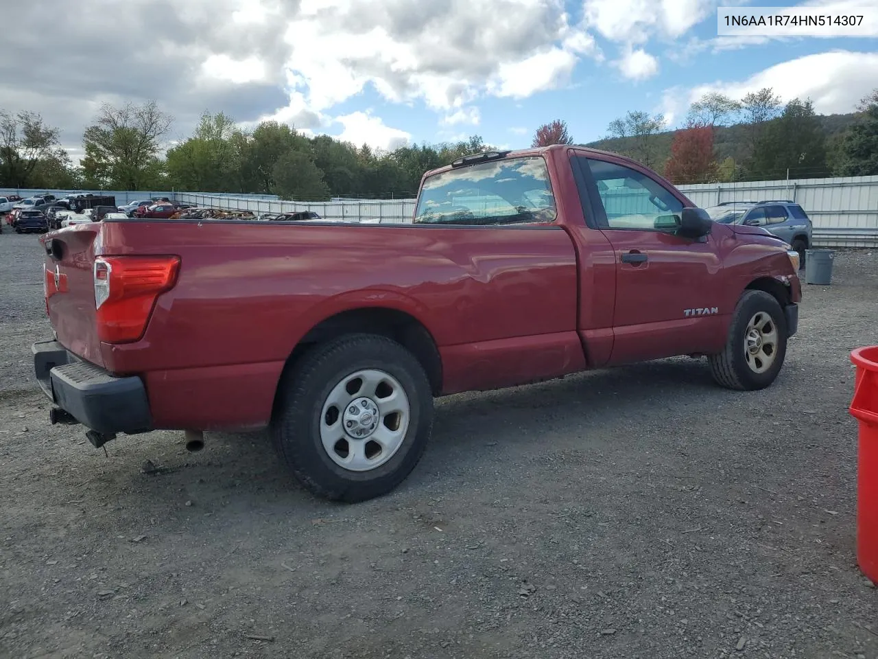 2017 Nissan Titan S VIN: 1N6AA1R74HN514307 Lot: 76174164