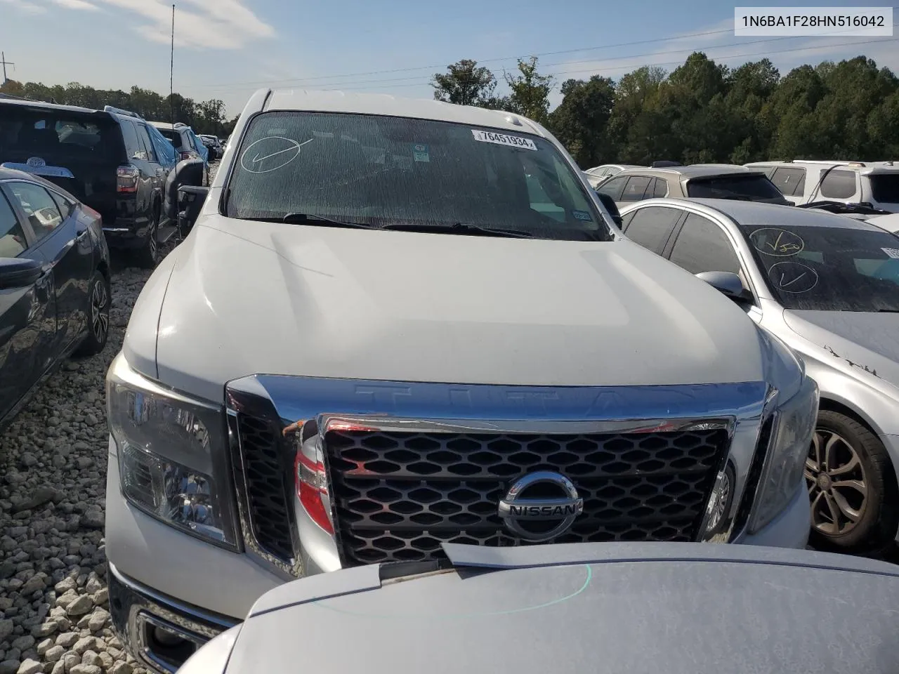 2017 Nissan Titan Xd Sl VIN: 1N6BA1F28HN516042 Lot: 76451934