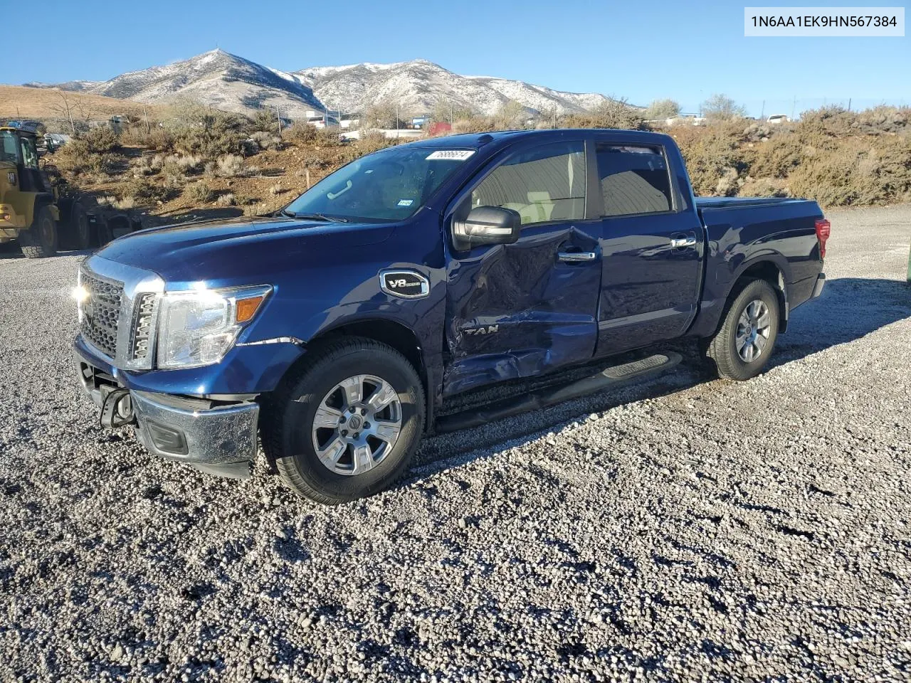 2017 Nissan Titan S VIN: 1N6AA1EK9HN567384 Lot: 76886614