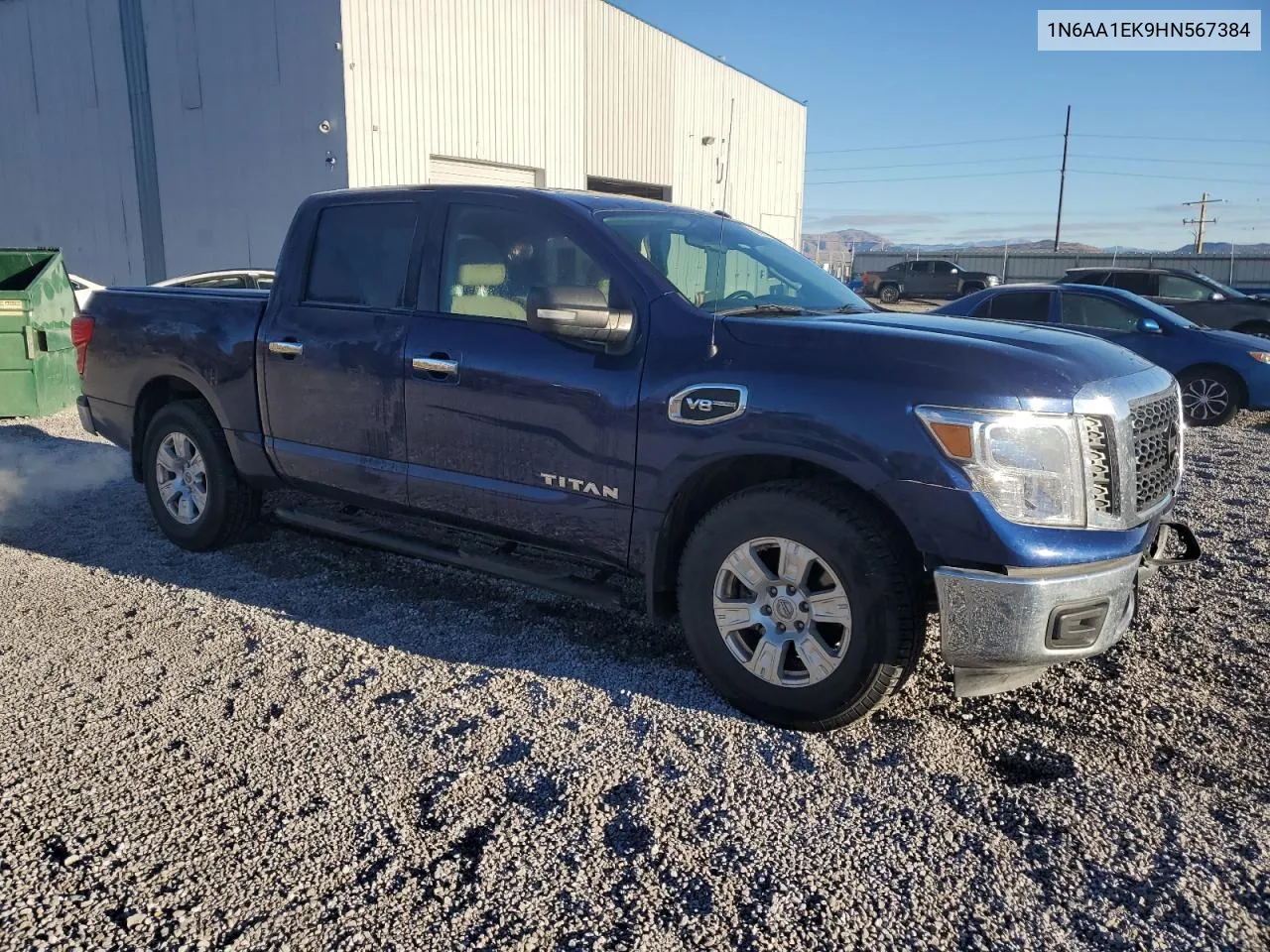 2017 Nissan Titan S VIN: 1N6AA1EK9HN567384 Lot: 76886614