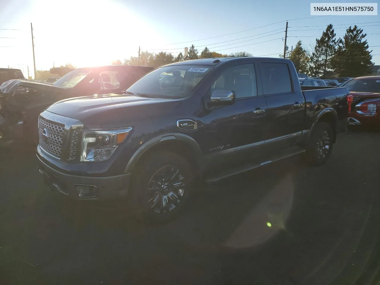 2017 Nissan Titan Sv VIN: 1N6AA1E51HN575750 Lot: 78183144