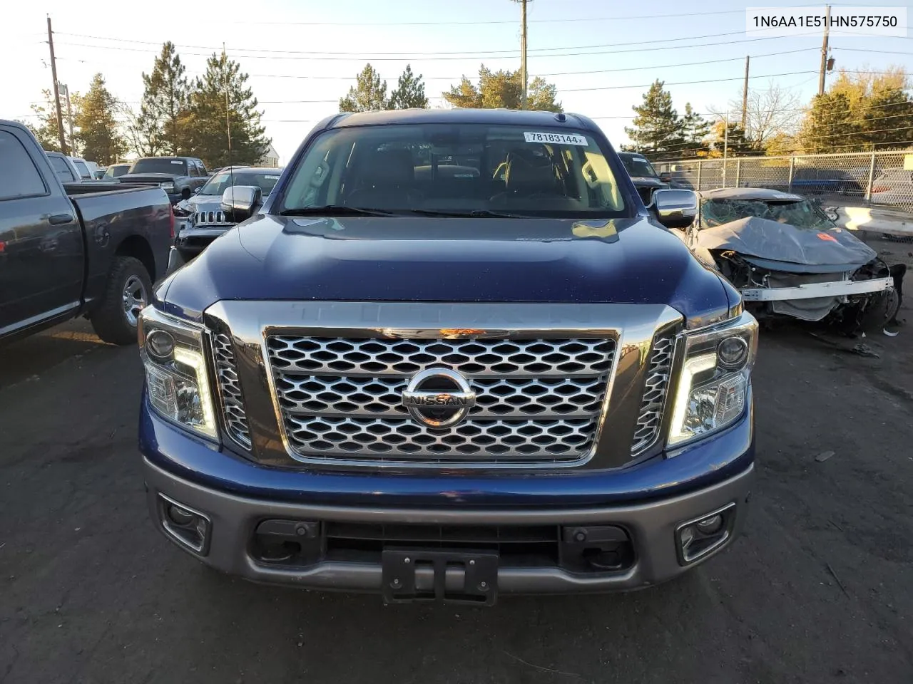 2017 Nissan Titan Sv VIN: 1N6AA1E51HN575750 Lot: 78183144