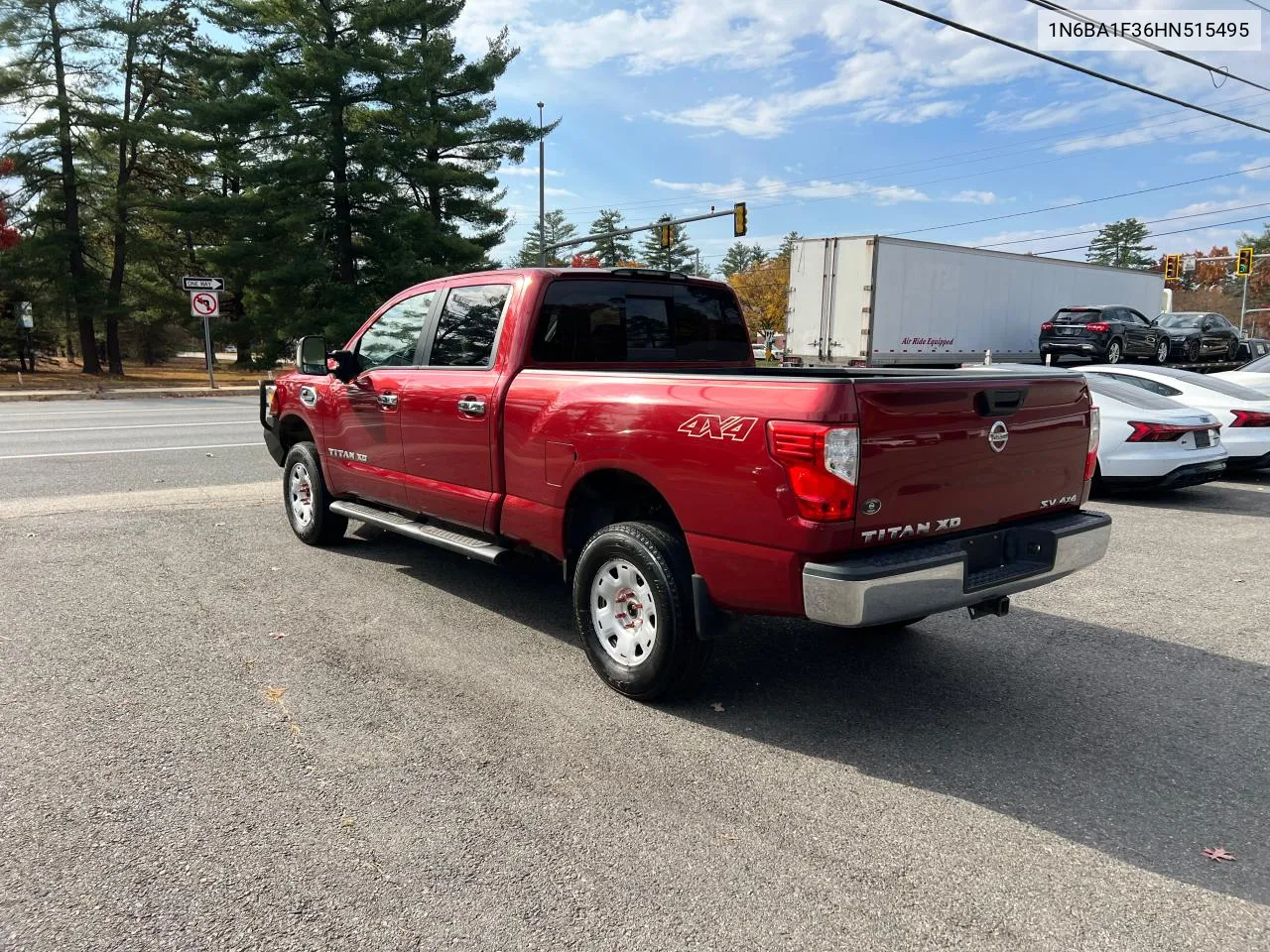 2017 Nissan Titan Xd S VIN: 1N6BA1F36HN515495 Lot: 78405234