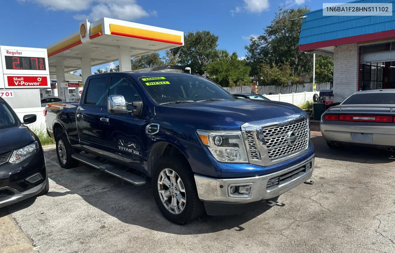 2017 Nissan Titan Xd Sl VIN: 1N6BA1F28HN511102 Lot: 79324414