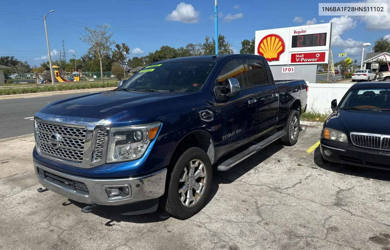 2017 Nissan Titan Xd Sl VIN: 1N6BA1F28HN511102 Lot: 79324414