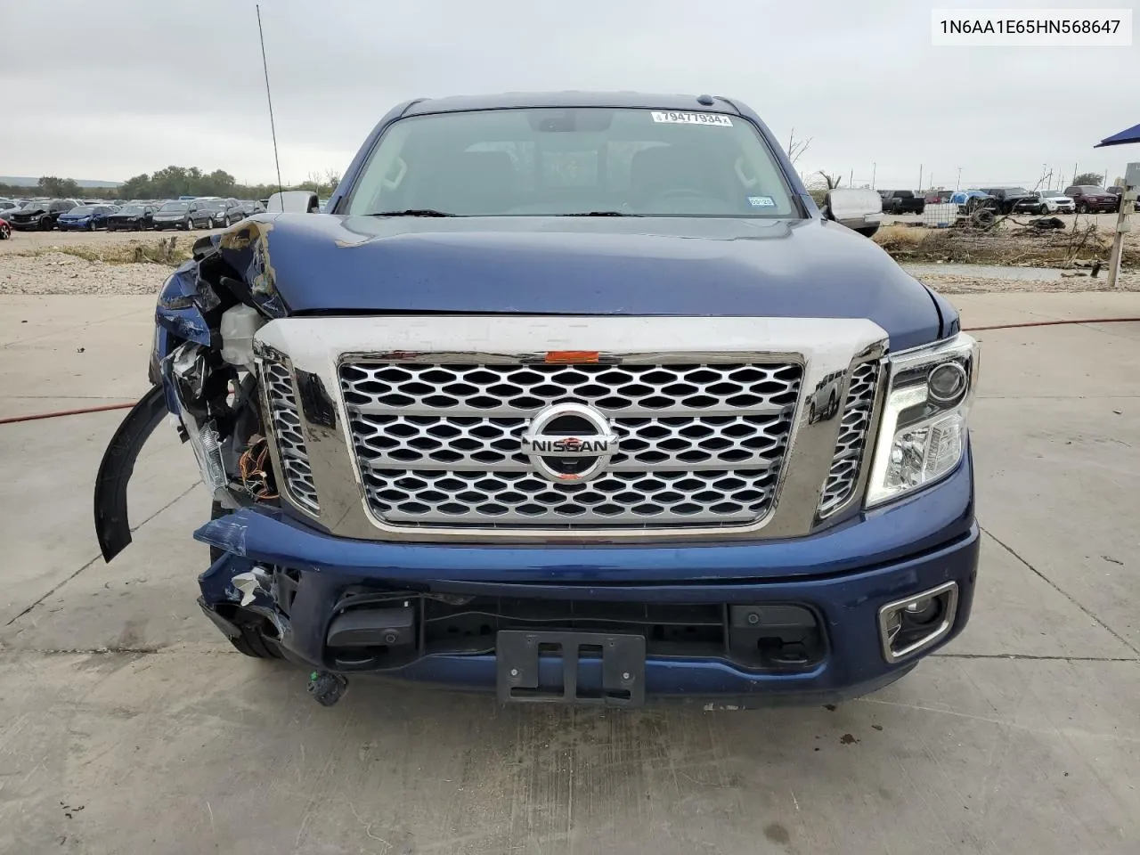 2017 Nissan Titan Sv VIN: 1N6AA1E65HN568647 Lot: 79477934