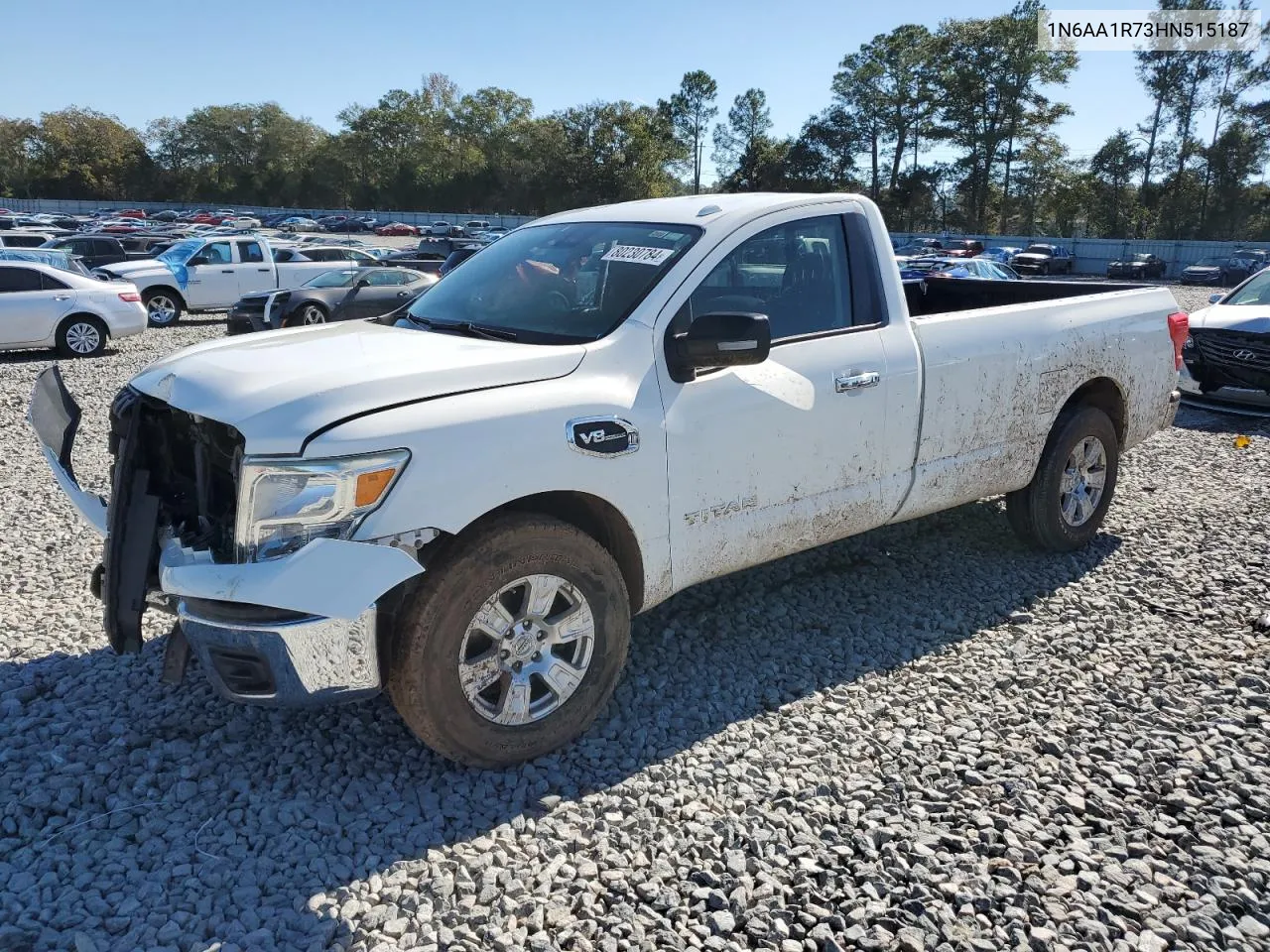 2017 Nissan Titan S VIN: 1N6AA1R73HN515187 Lot: 80230784