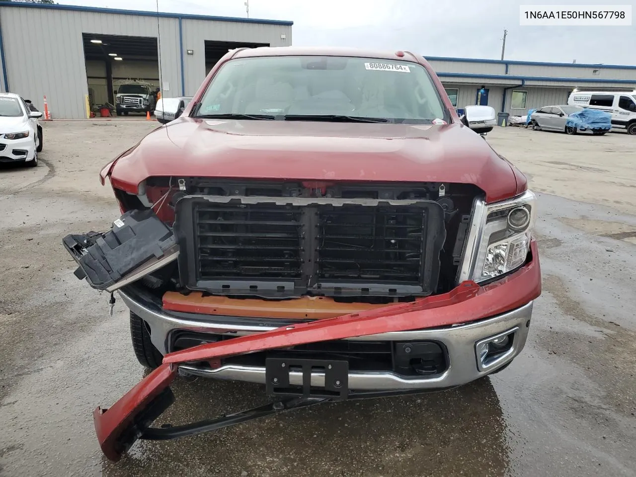 2017 Nissan Titan Sv VIN: 1N6AA1E50HN567798 Lot: 80886764