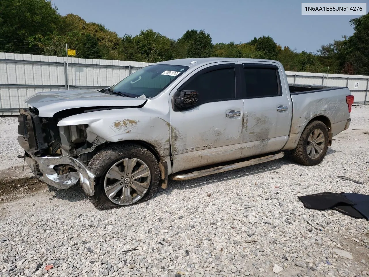 2018 Nissan Titan Sv VIN: 1N6AA1E55JN514276 Lot: 70511014