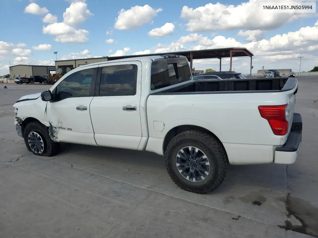 2018 Nissan Titan Sv VIN: 1N6AA1E51JN505994 Lot: 72131604