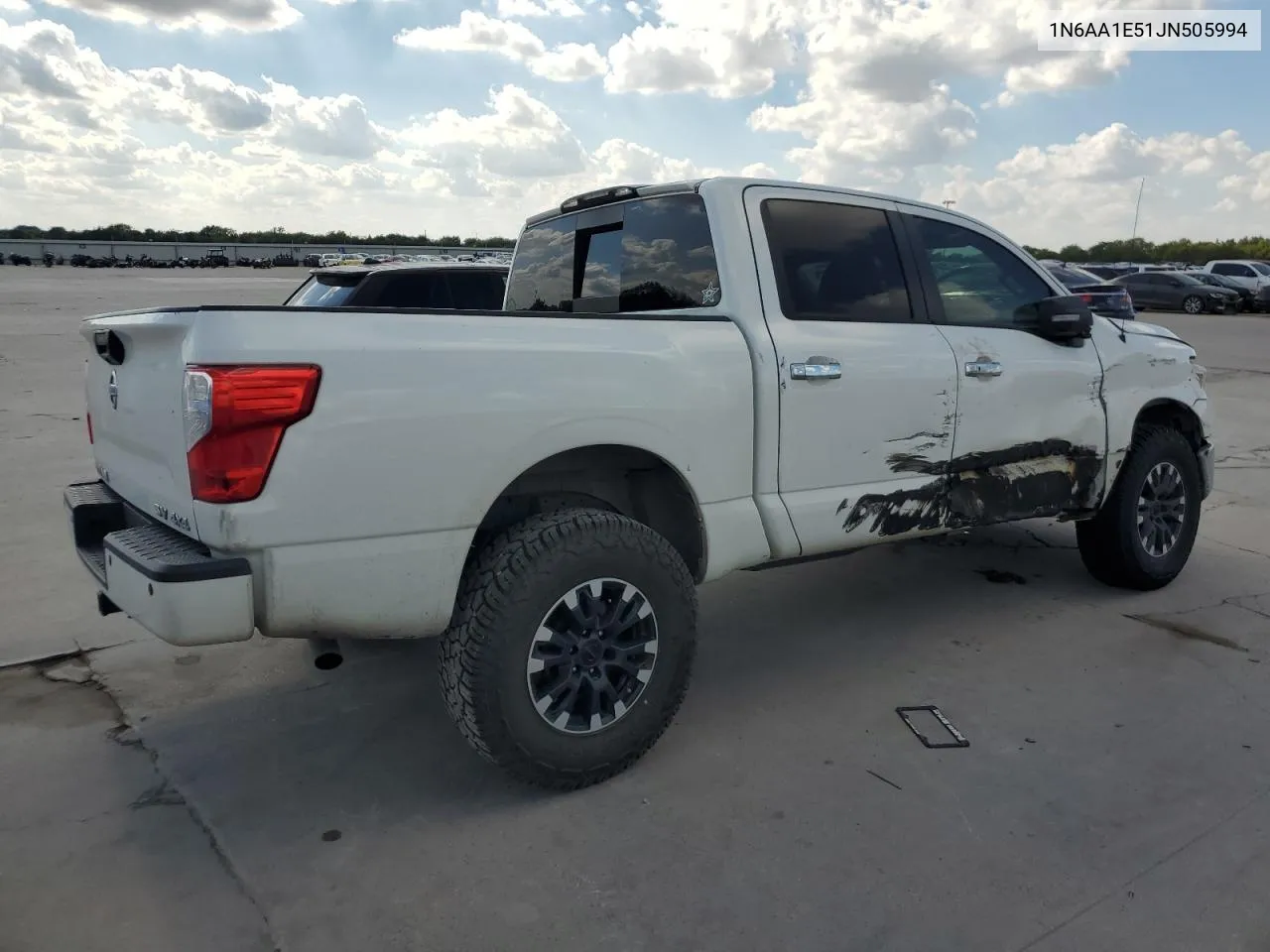 1N6AA1E51JN505994 2018 Nissan Titan Sv