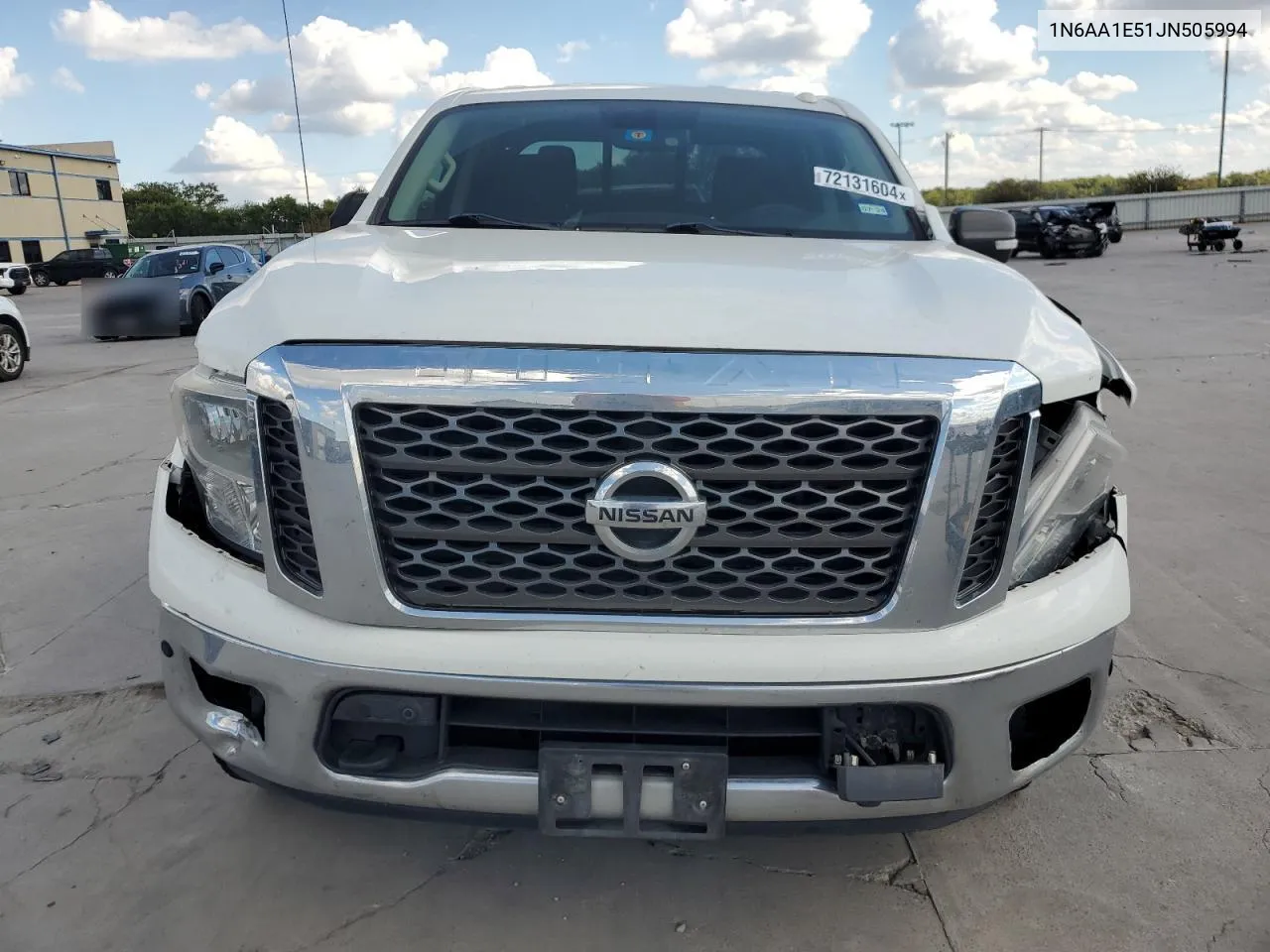 2018 Nissan Titan Sv VIN: 1N6AA1E51JN505994 Lot: 72131604