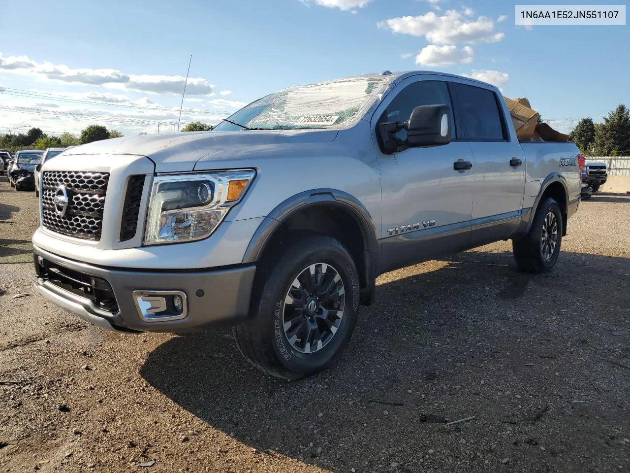 2018 Nissan Titan Sv VIN: 1N6AA1E52JN551107 Lot: 72632654