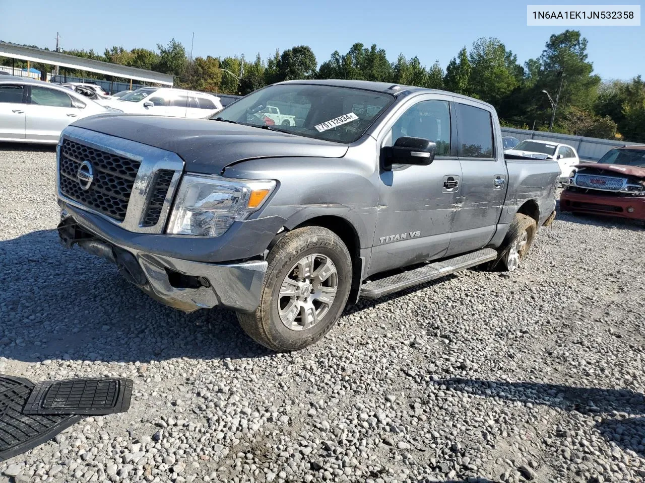 2018 Nissan Titan S VIN: 1N6AA1EK1JN532358 Lot: 75112934