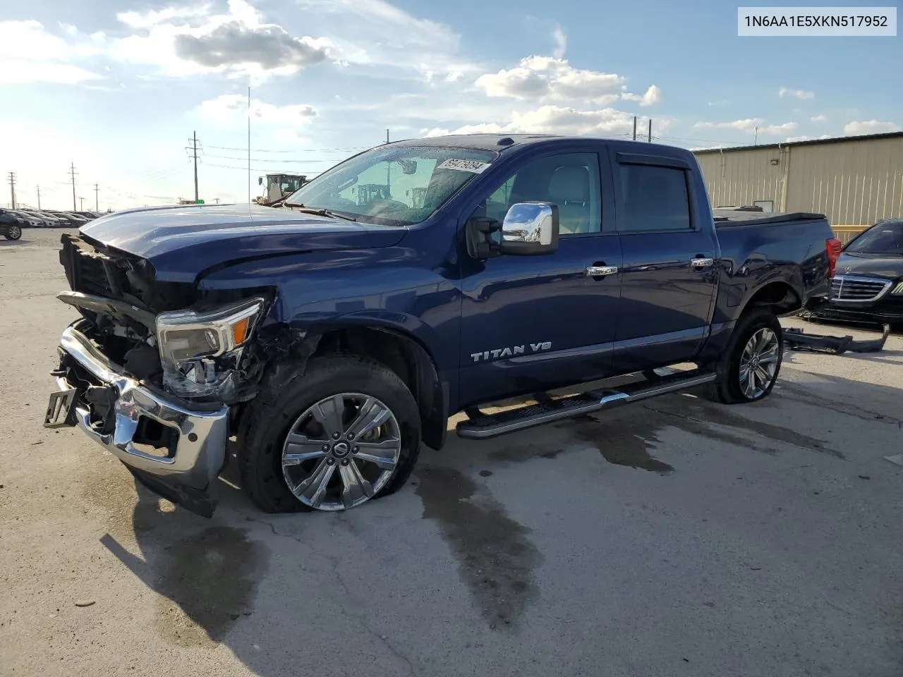 2019 Nissan Titan Sv VIN: 1N6AA1E5XKN517952 Lot: 69479094