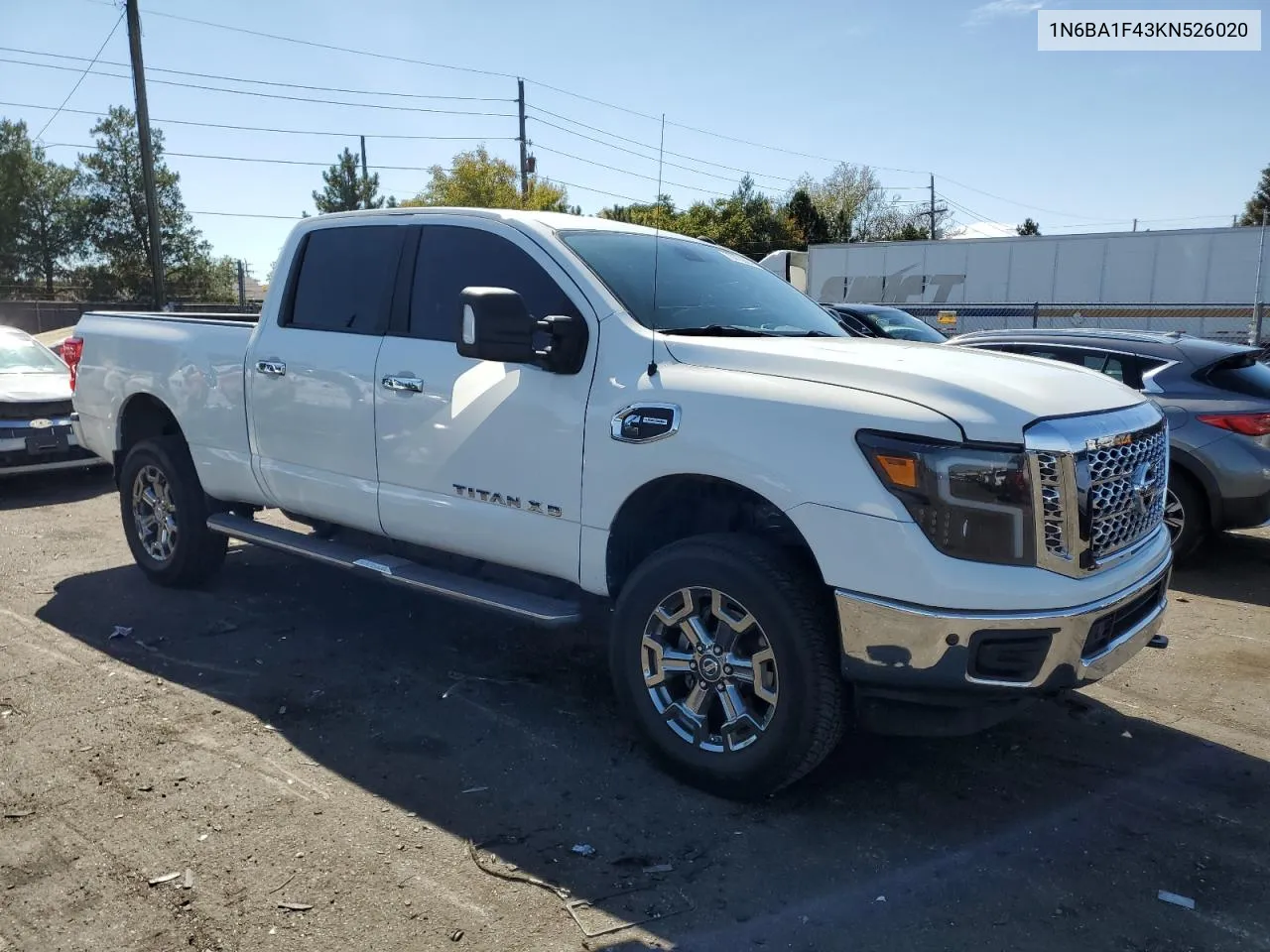 2019 Nissan Titan Xd Sl VIN: 1N6BA1F43KN526020 Lot: 73015504