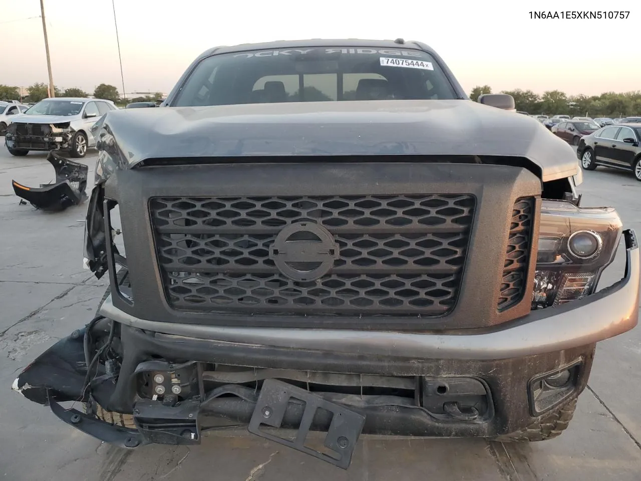 2019 Nissan Titan Sv VIN: 1N6AA1E5XKN510757 Lot: 74075444