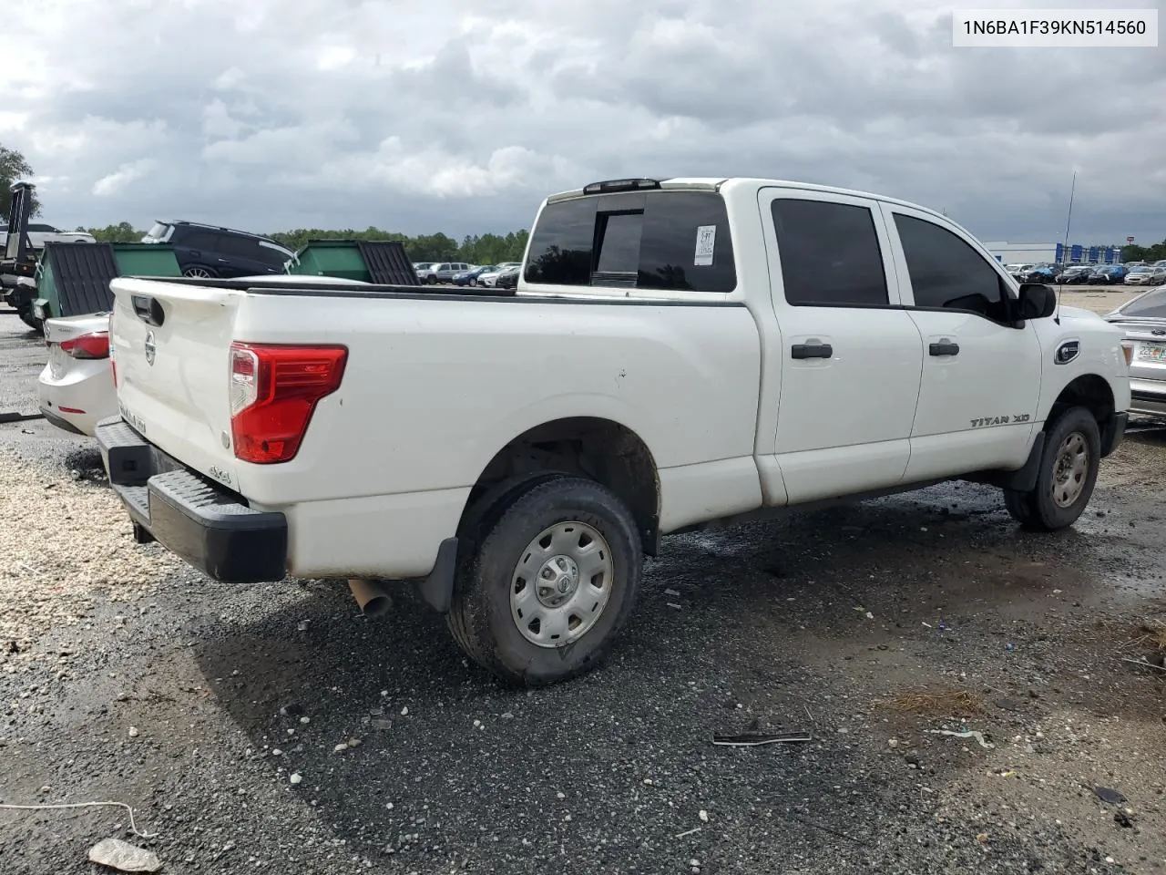 2019 Nissan Titan Xd S VIN: 1N6BA1F39KN514560 Lot: 74759064