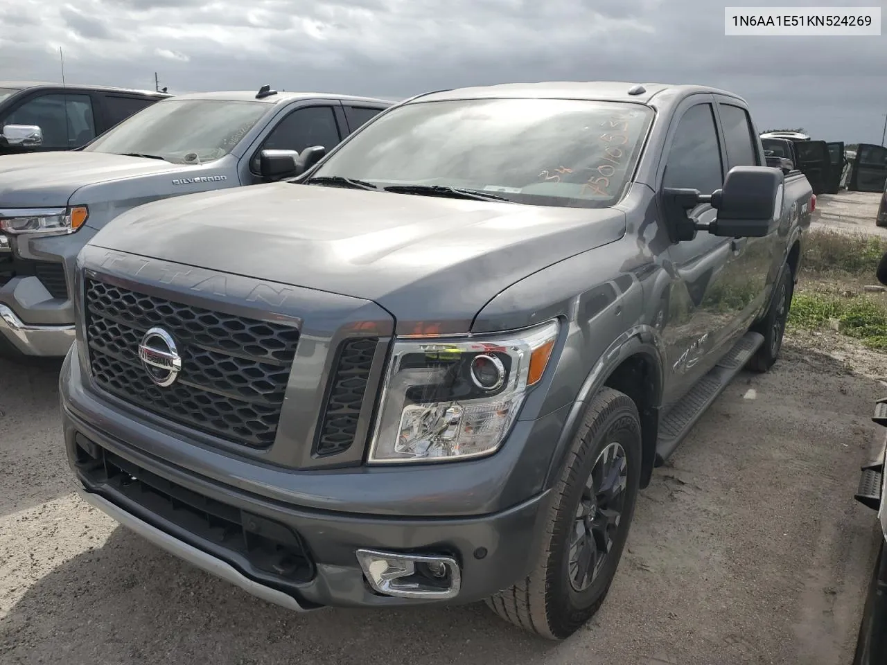 2019 Nissan Titan Sv VIN: 1N6AA1E51KN524269 Lot: 75010534