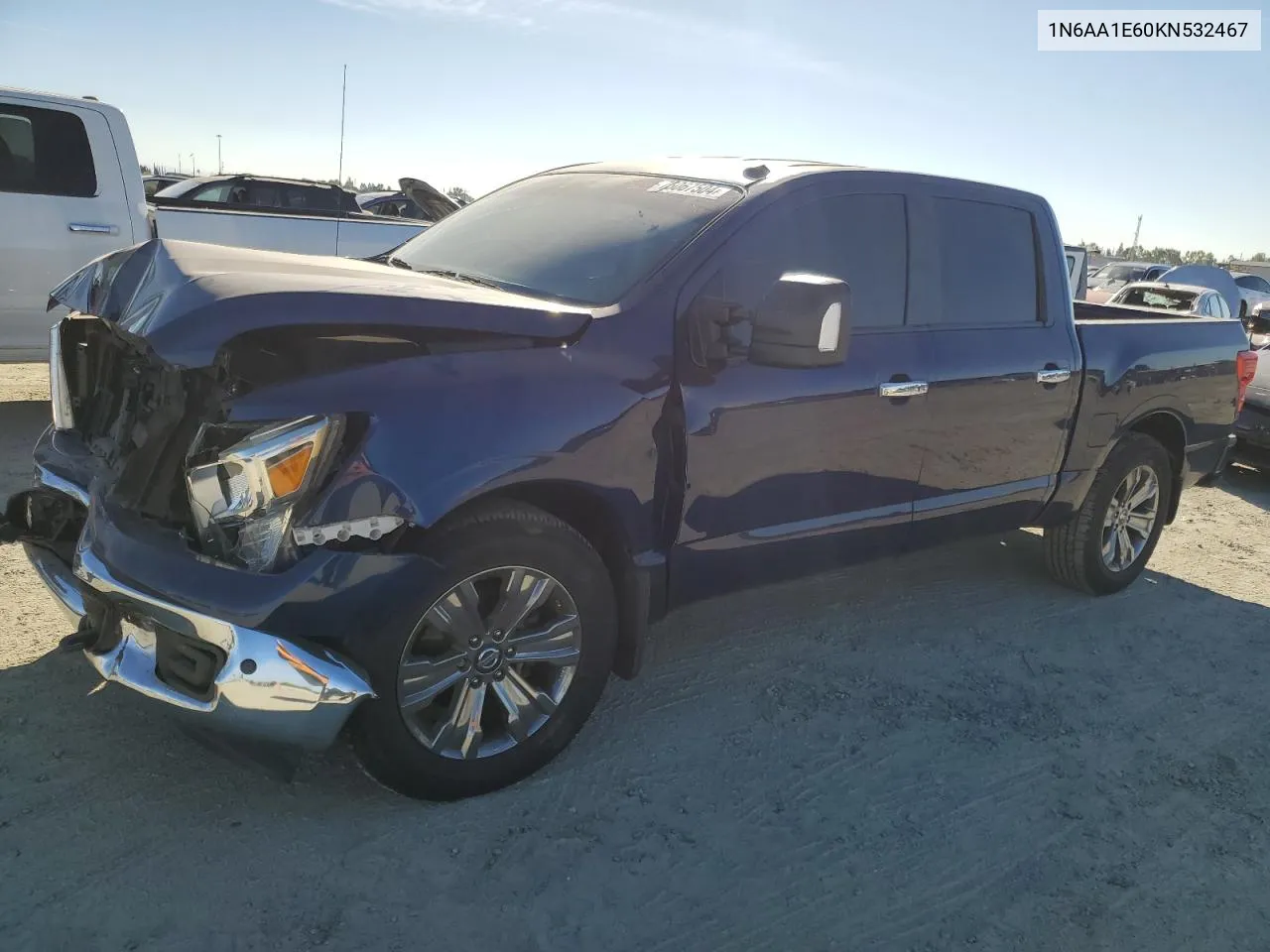 2019 Nissan Titan Platinum Reserve VIN: 1N6AA1E60KN532467 Lot: 75067504