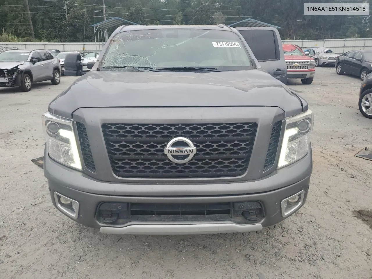 2019 Nissan Titan Sv VIN: 1N6AA1E51KN514518 Lot: 75419554