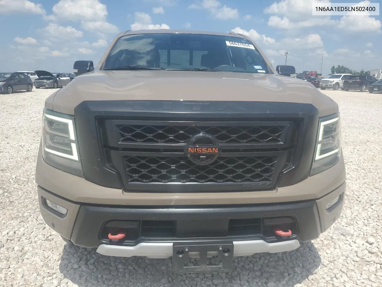 2020 Nissan Titan Sv VIN: 1N6AA1ED5LN502400 Lot: 58637654