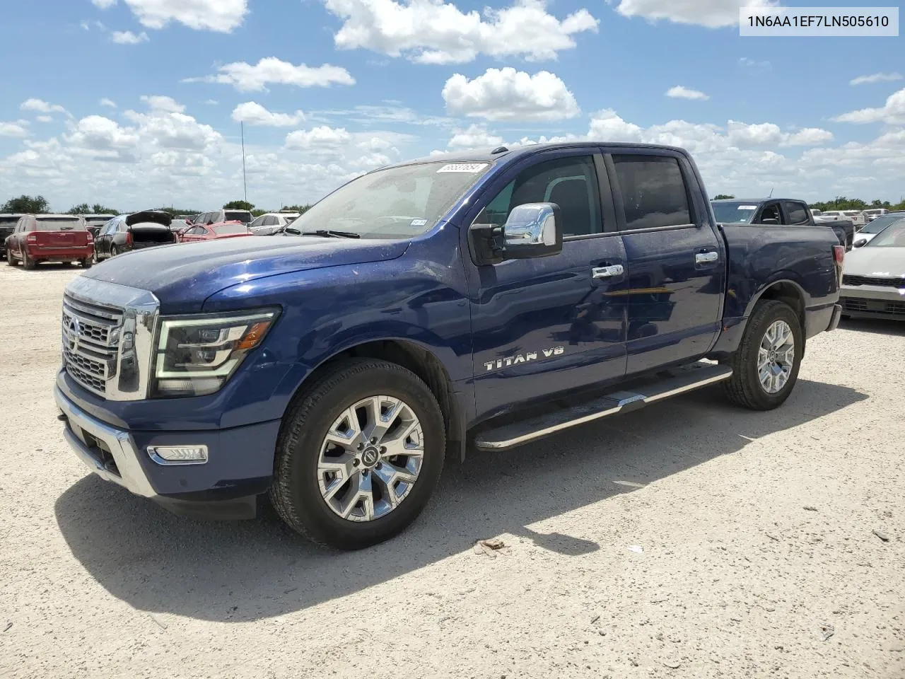 2020 Nissan Titan Sv VIN: 1N6AA1EF7LN505610 Lot: 66537654