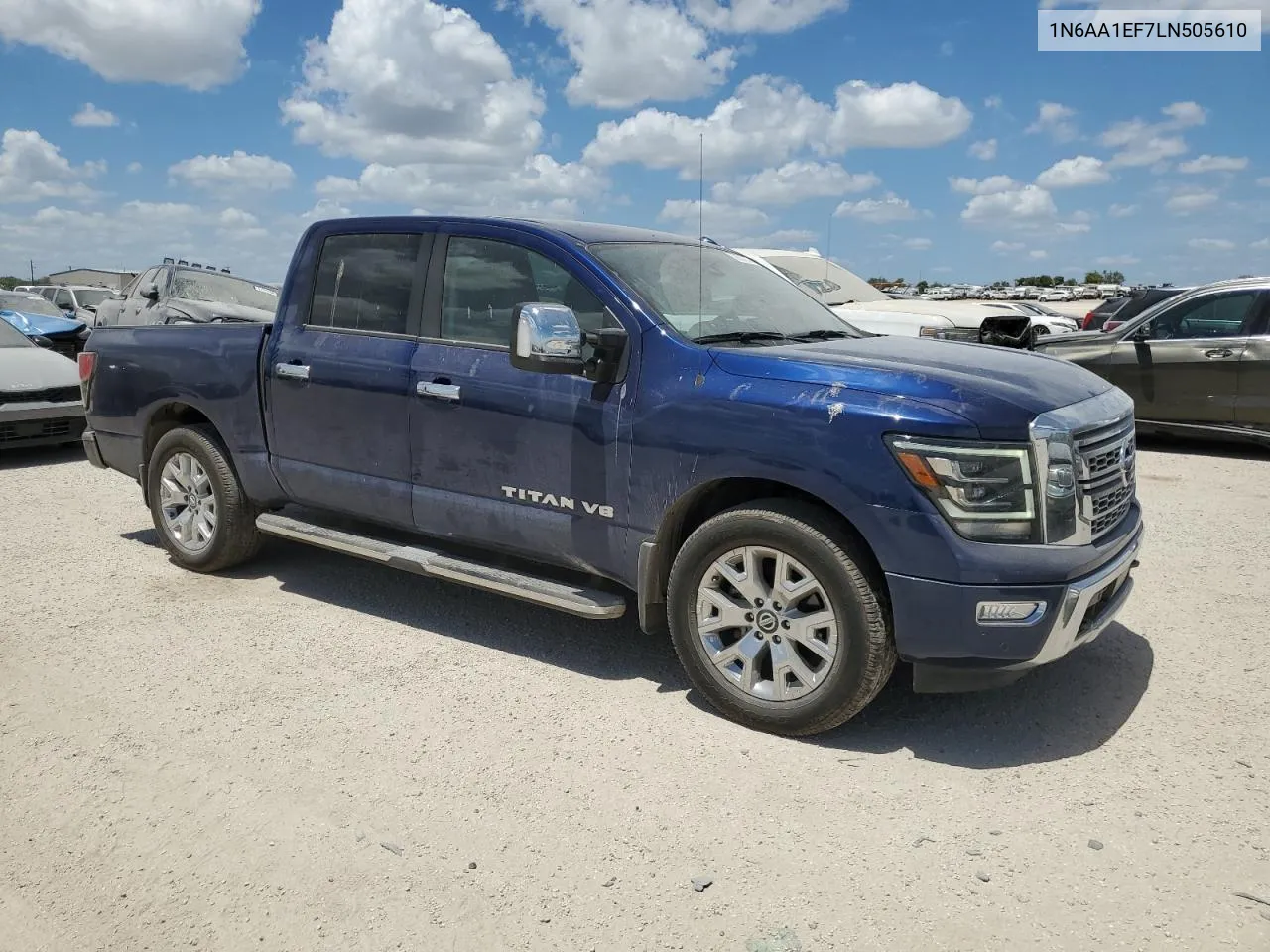 2020 Nissan Titan Sv VIN: 1N6AA1EF7LN505610 Lot: 66537654