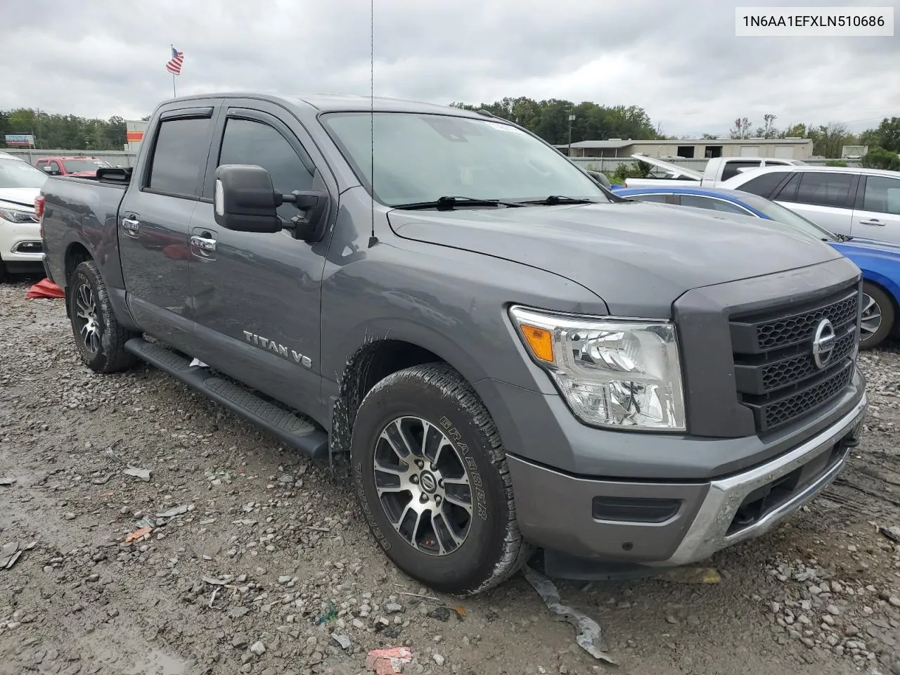 2020 Nissan Titan Sv VIN: 1N6AA1EFXLN510686 Lot: 71429014