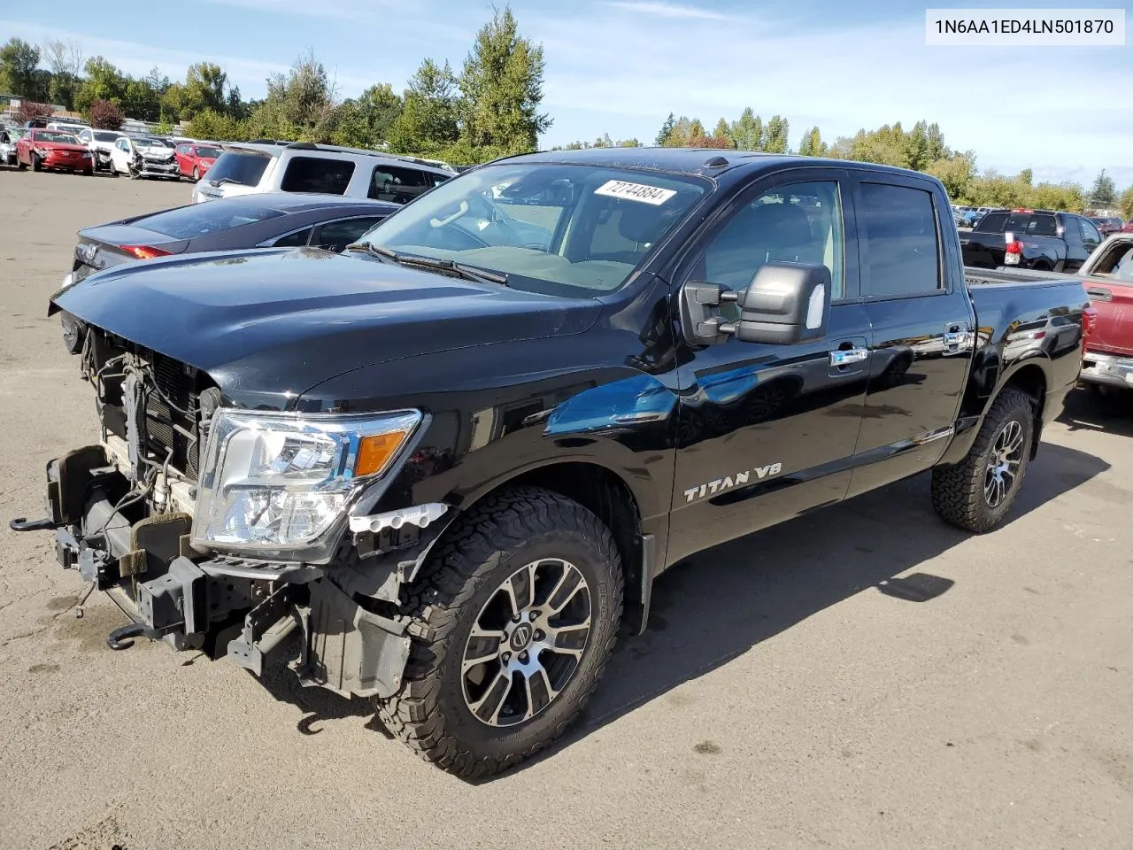 2020 Nissan Titan Sv VIN: 1N6AA1ED4LN501870 Lot: 72744884