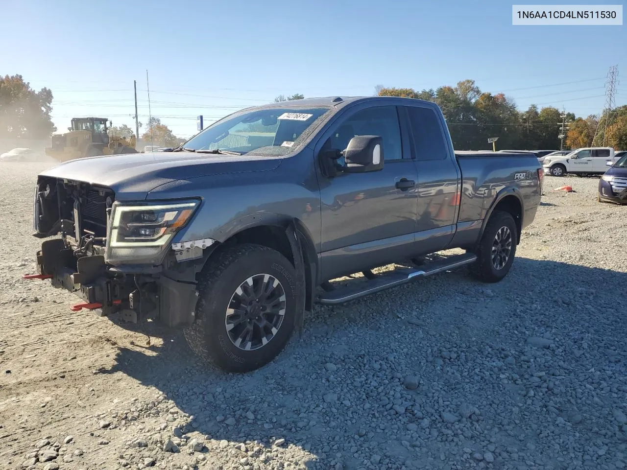 2020 Nissan Titan Sv VIN: 1N6AA1CD4LN511530 Lot: 74276814