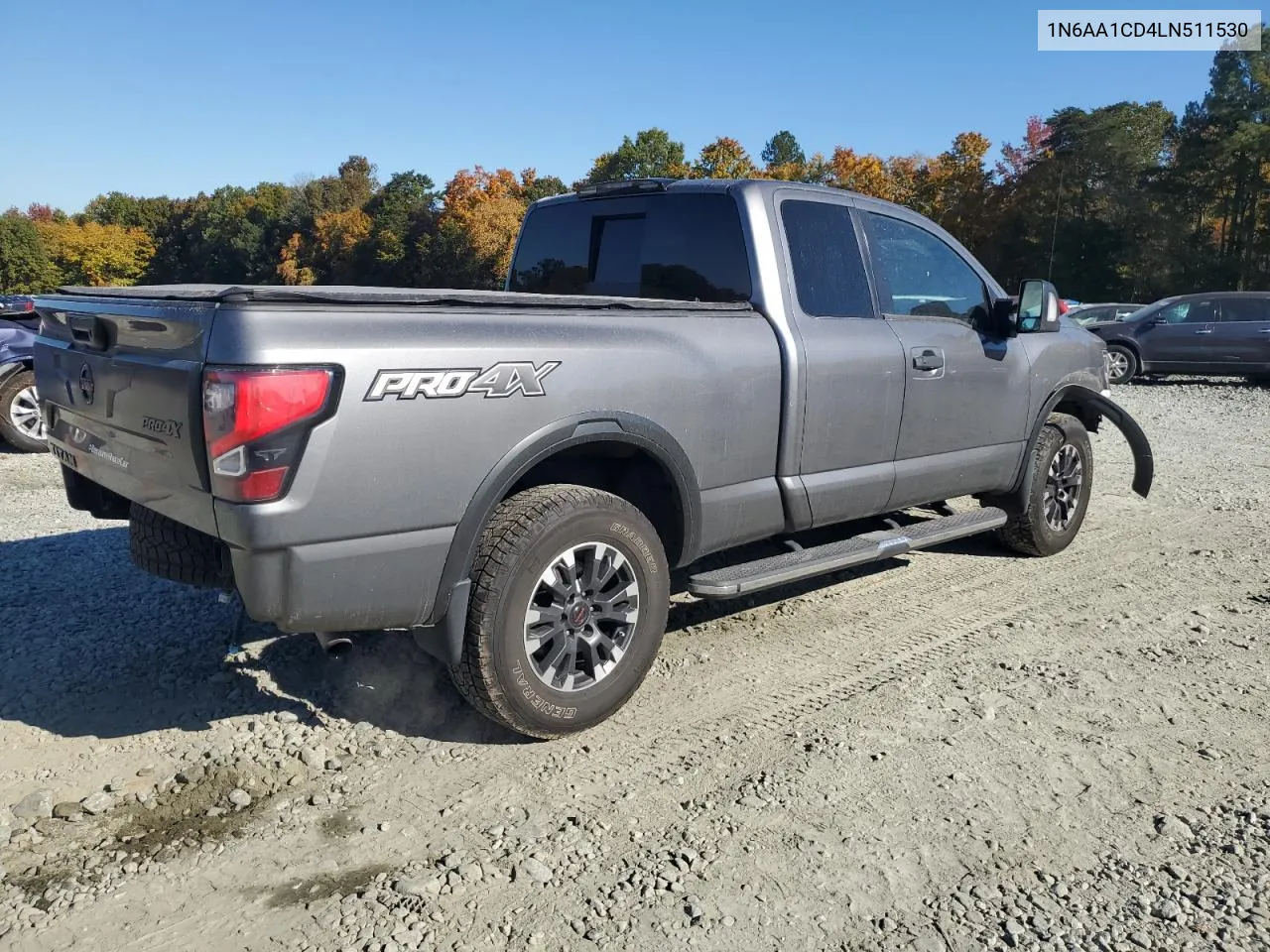 2020 Nissan Titan Sv VIN: 1N6AA1CD4LN511530 Lot: 74276814