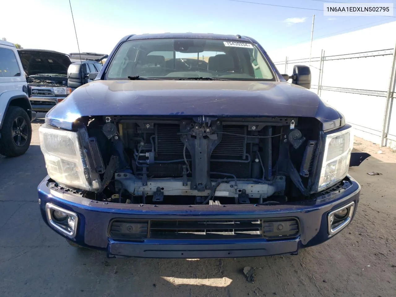 2020 Nissan Titan Sv VIN: 1N6AA1EDXLN502795 Lot: 75439334