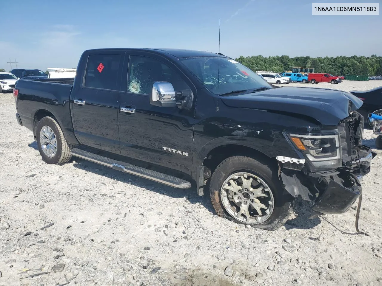 2021 Nissan Titan Sv VIN: 1N6AA1ED6MN511883 Lot: 57115084