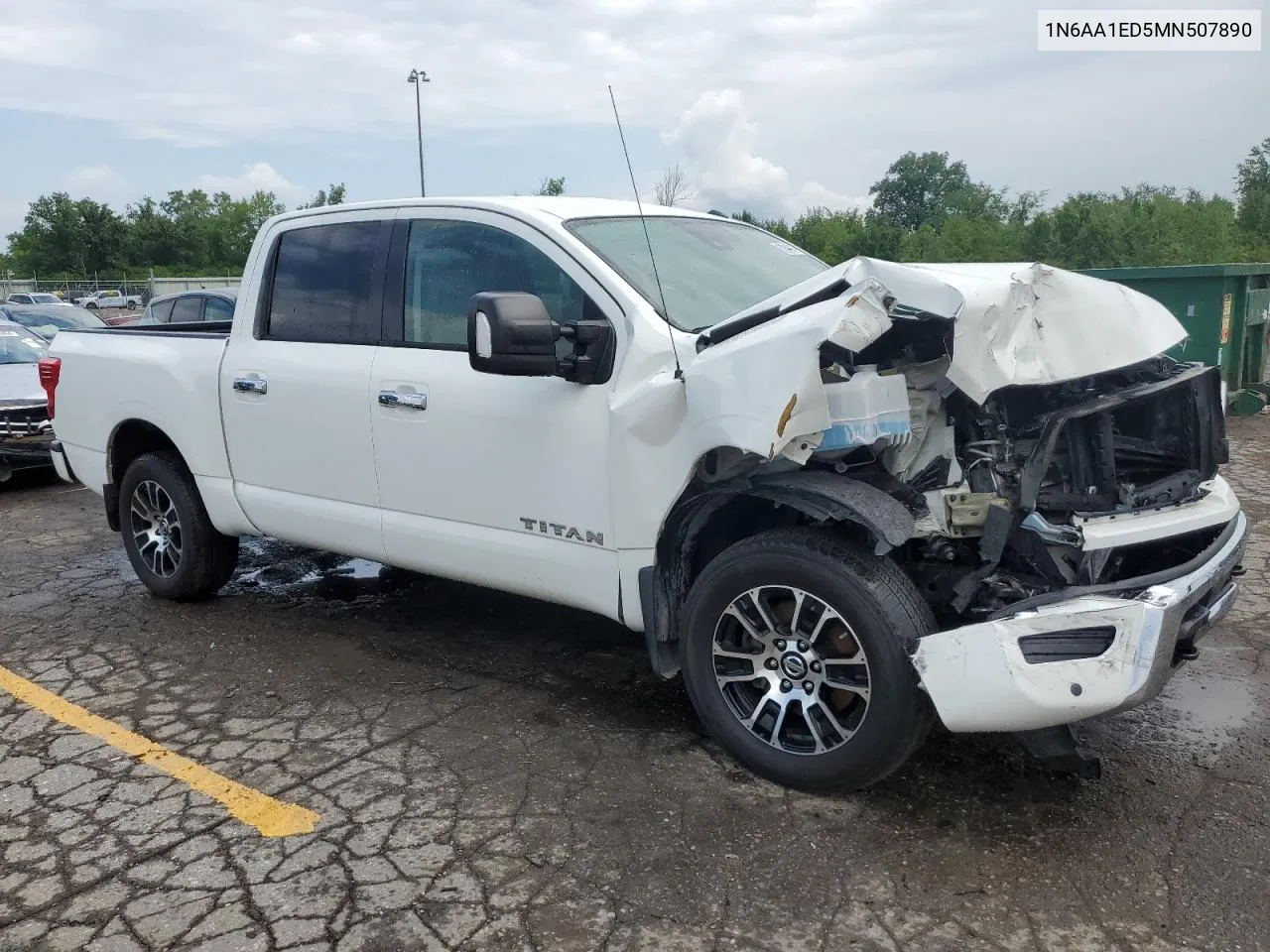 2021 Nissan Titan Sv VIN: 1N6AA1ED5MN507890 Lot: 61944214