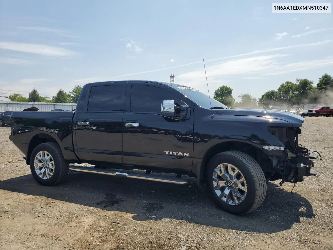 2021 Nissan Titan Sv VIN: 1N6AA1EDXMN510347 Lot: 63125074