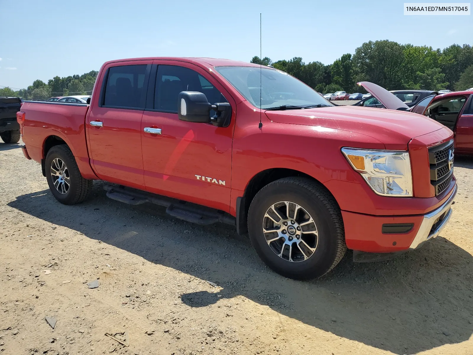 2021 Nissan Titan Sv VIN: 1N6AA1ED7MN517045 Lot: 66370284