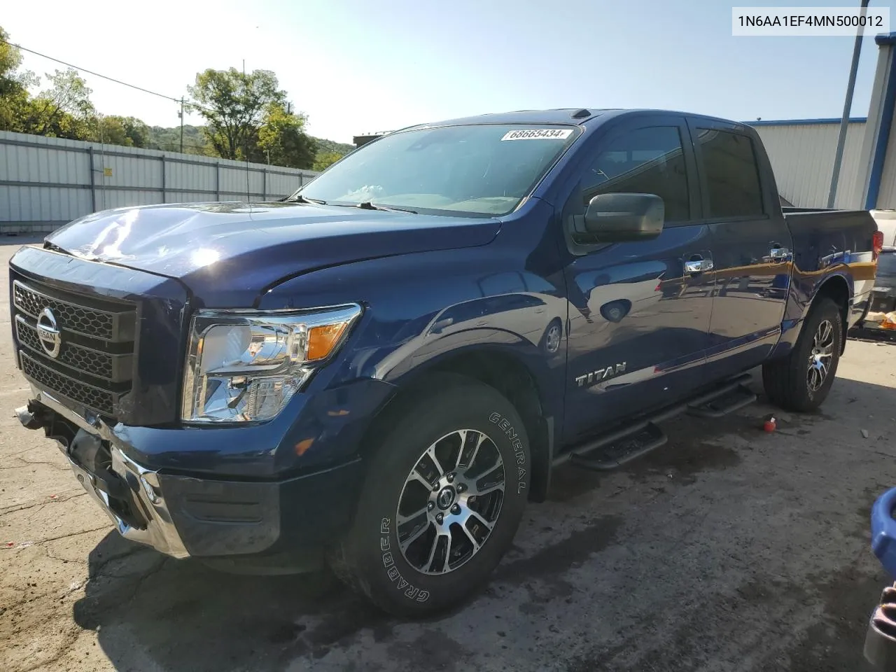 2021 Nissan Titan Sv VIN: 1N6AA1EF4MN500012 Lot: 68665434