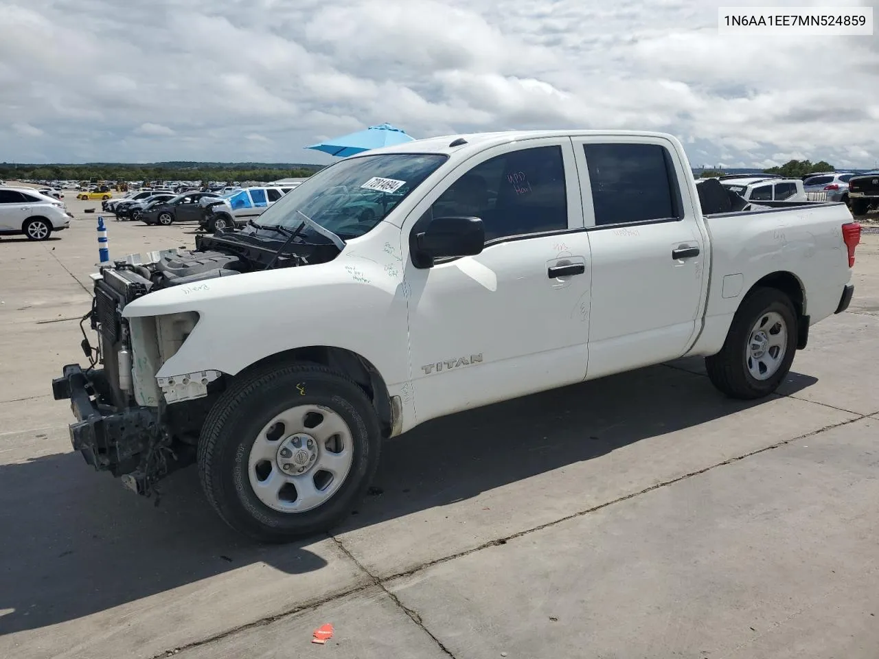 2021 Nissan Titan S VIN: 1N6AA1EE7MN524859 Lot: 72814694