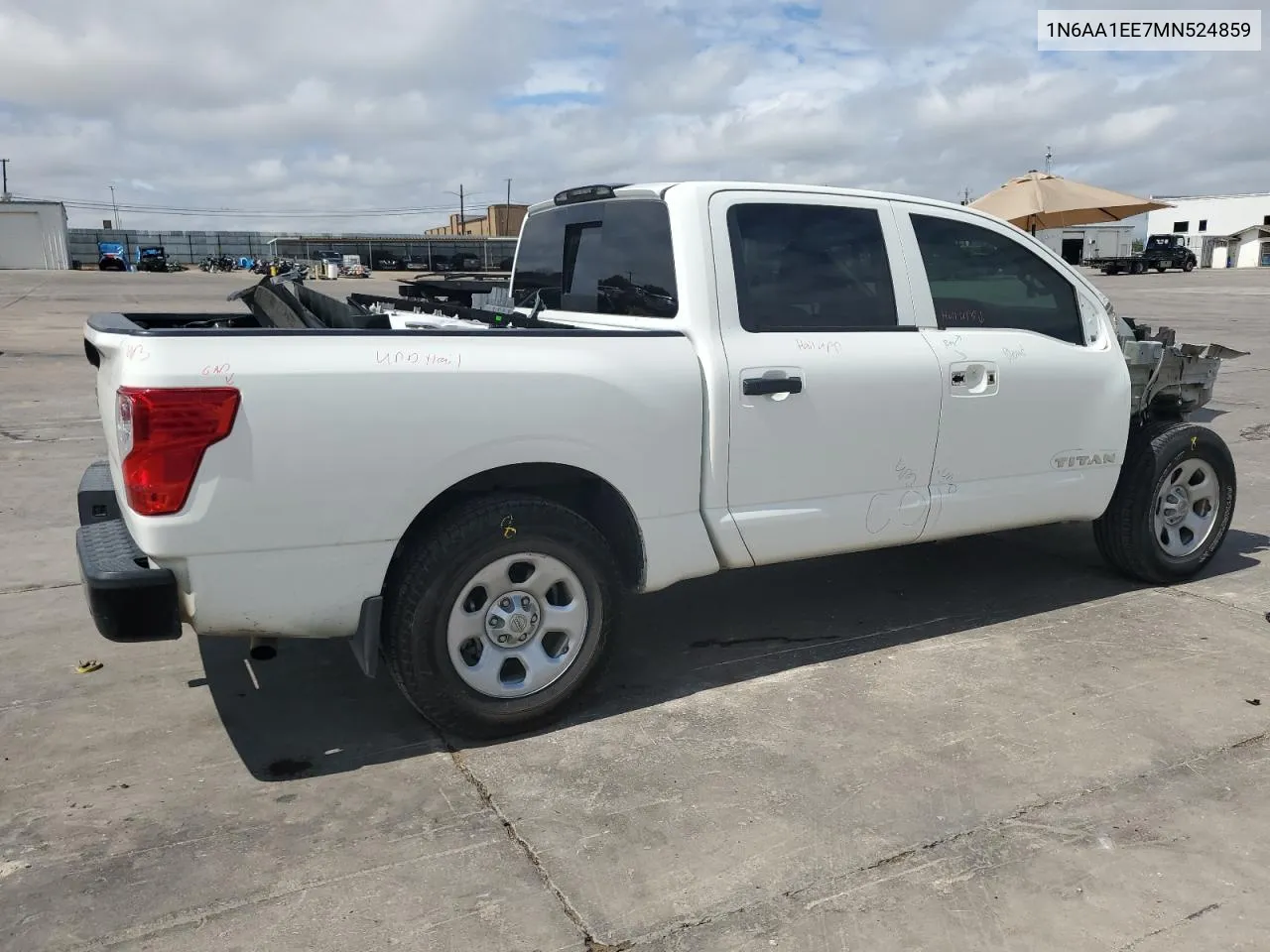 2021 Nissan Titan S VIN: 1N6AA1EE7MN524859 Lot: 72814694