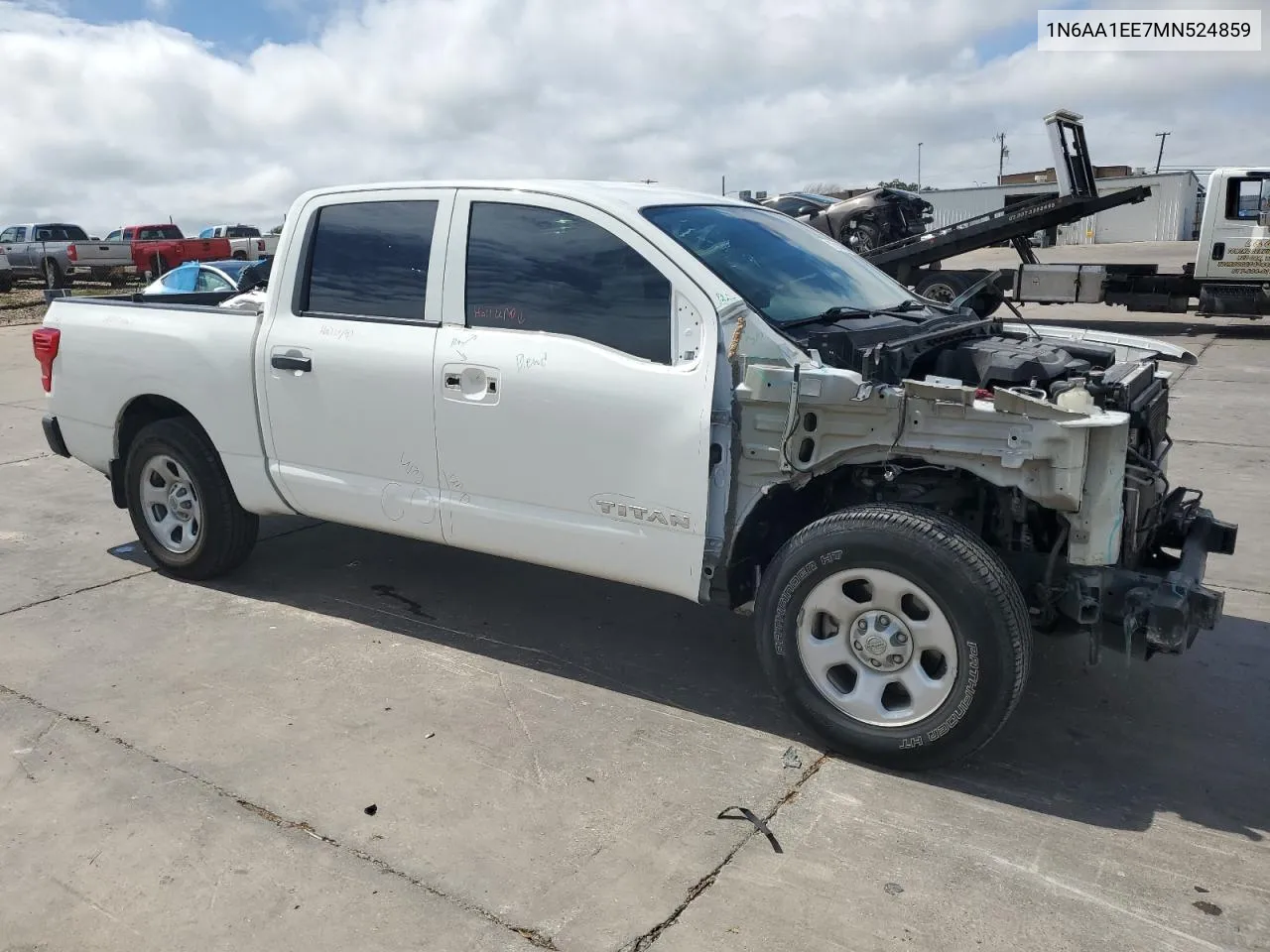 2021 Nissan Titan S VIN: 1N6AA1EE7MN524859 Lot: 72814694