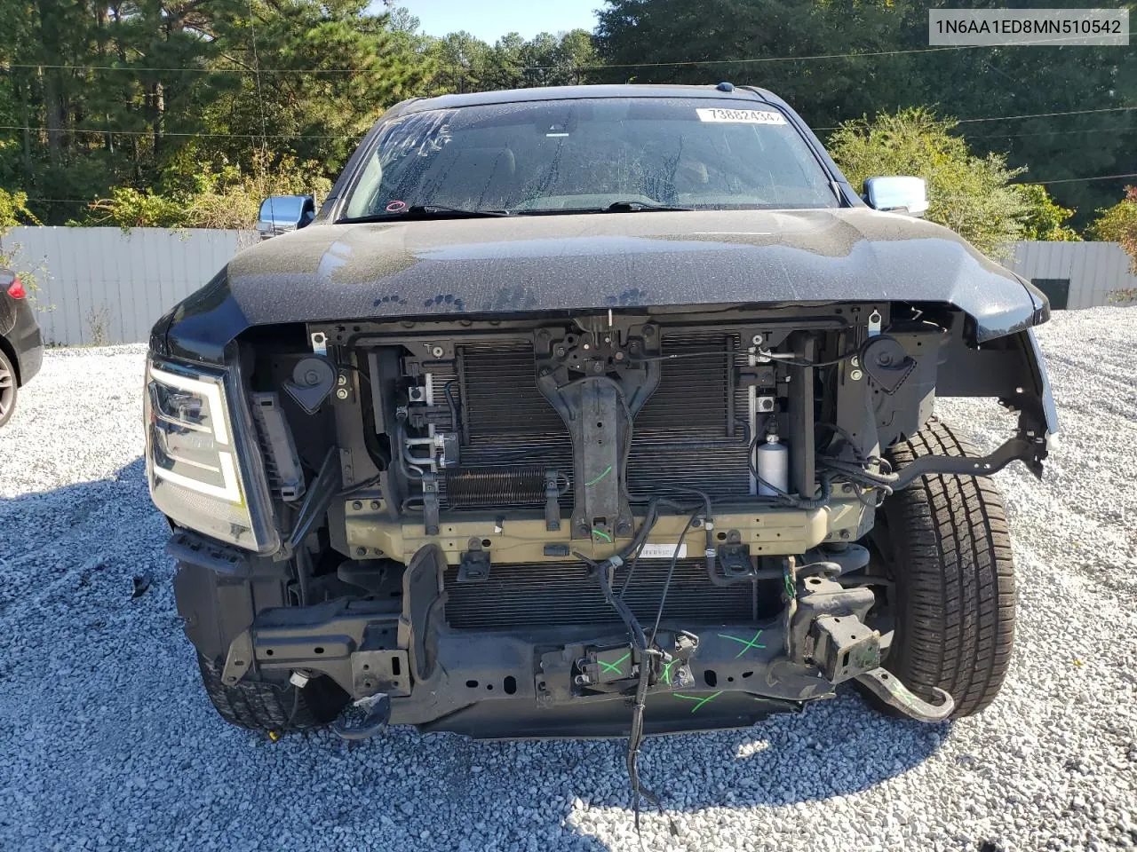 2021 Nissan Titan Sv VIN: 1N6AA1ED8MN510542 Lot: 73882434