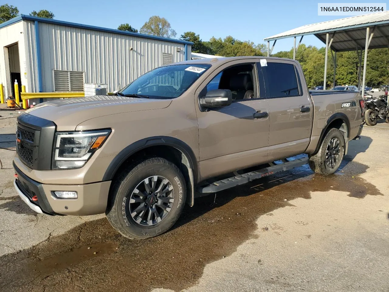 2021 Nissan Titan Sv VIN: 1N6AA1ED0MN512544 Lot: 73992344