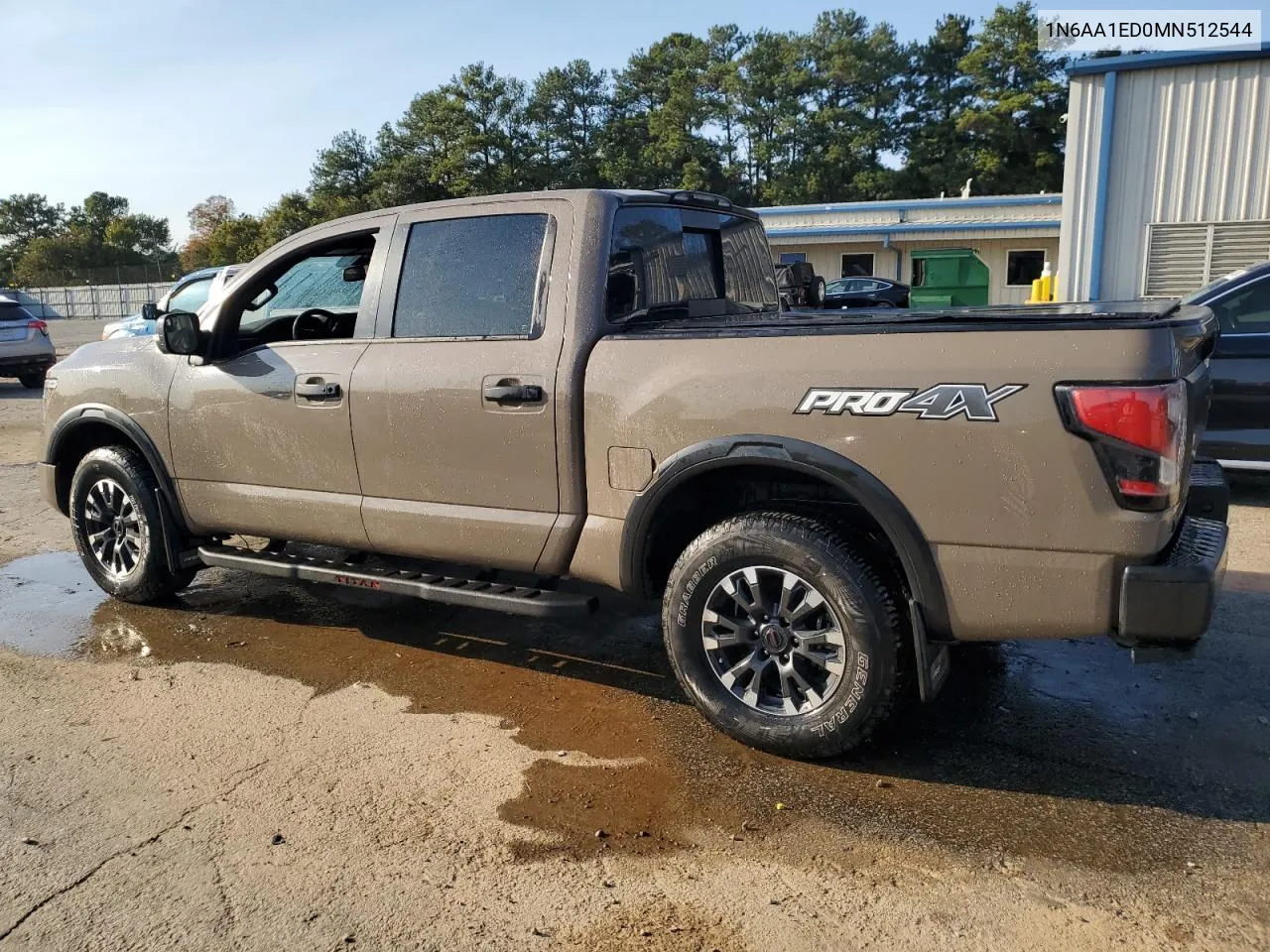 2021 Nissan Titan Sv VIN: 1N6AA1ED0MN512544 Lot: 73992344