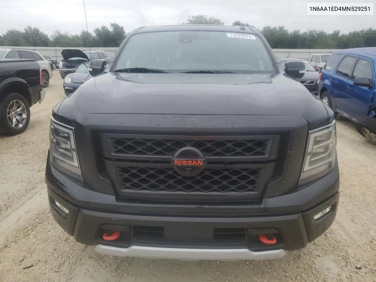 2021 Nissan Titan Sv VIN: 1N6AA1ED4MN529251 Lot: 74420874