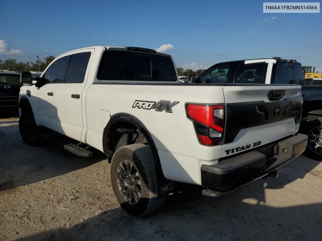 2021 Nissan Titan Xd Sv VIN: 1N6AA1FB2MN514566 Lot: 75194294