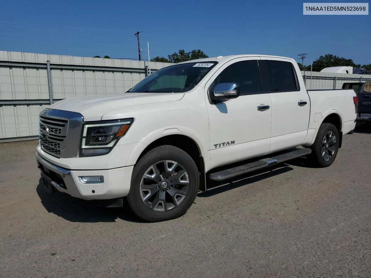 2021 Nissan Titan Sv VIN: 1N6AA1ED5MN523698 Lot: 75292354