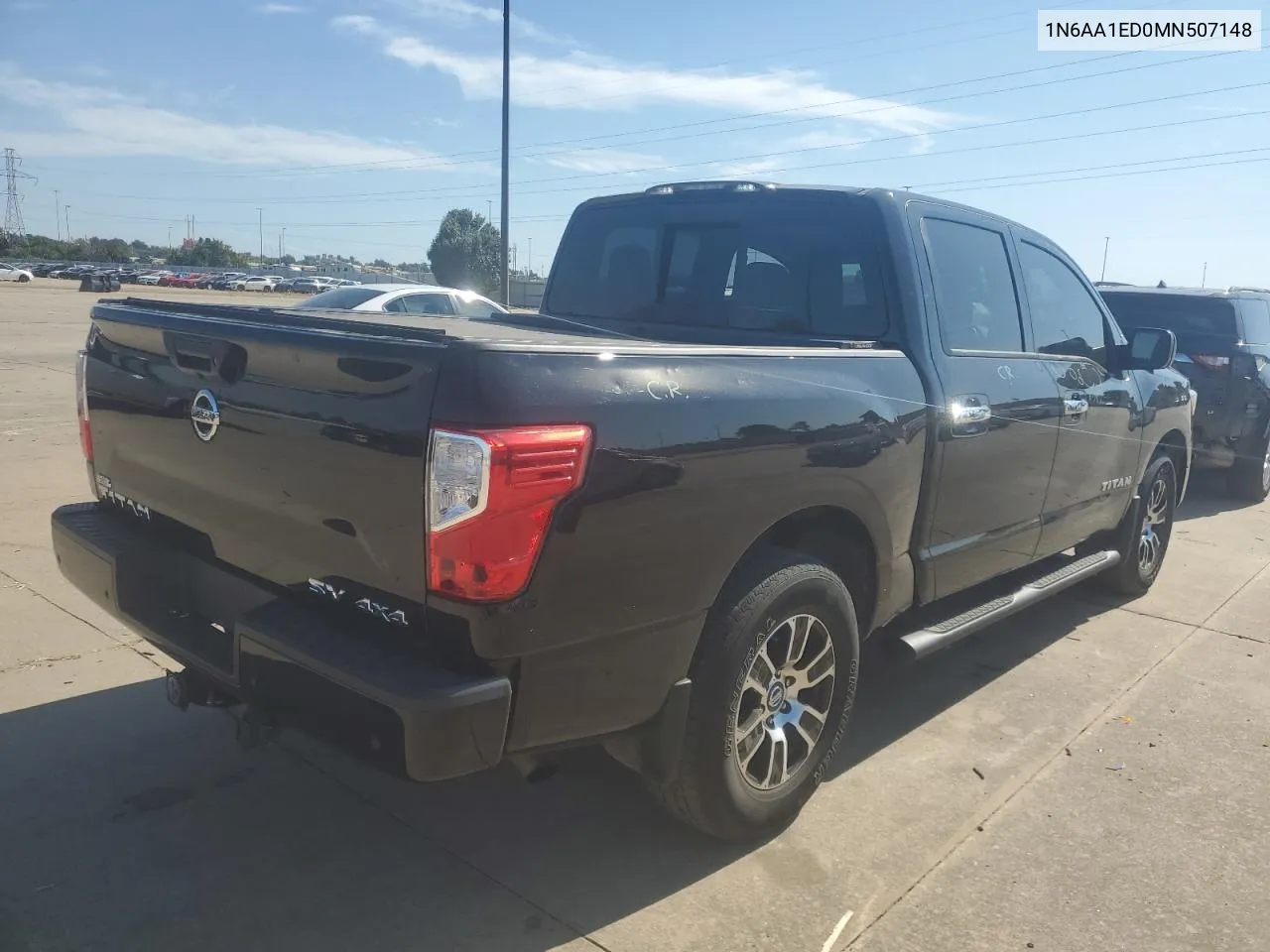 2021 Nissan Titan Sv VIN: 1N6AA1ED0MN507148 Lot: 75810934