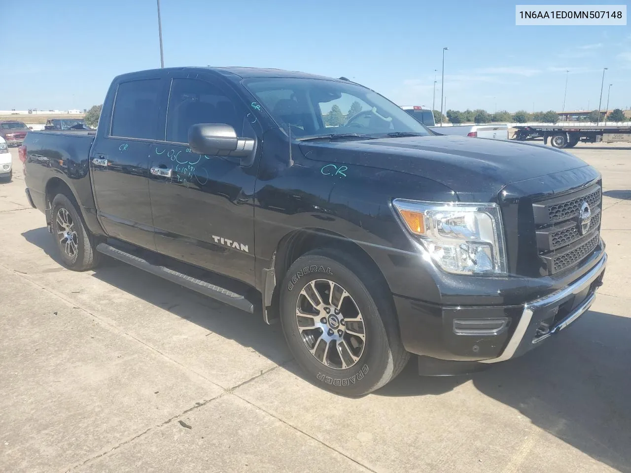 2021 Nissan Titan Sv VIN: 1N6AA1ED0MN507148 Lot: 75810934